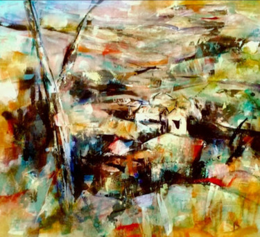 PAYSAGE VERT-ORANGE