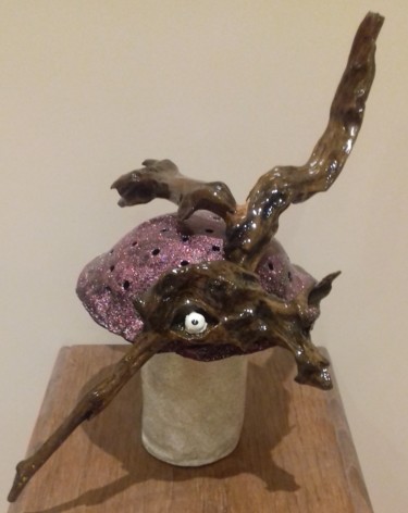 「" Cèpe des bois "…」というタイトルの彫刻 Riquet Faureによって, オリジナルのアートワーク