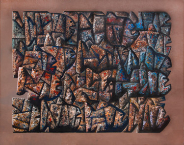 Painting titled "Fish" by Andrey Simakov, Original Artwork, Oil
