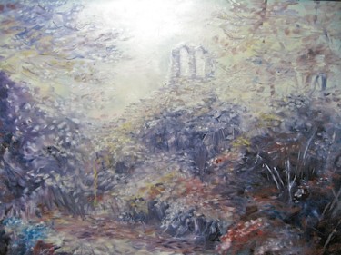 Peinture intitulée "SAINT BAUZILLE DE M…" par Geneviève Baud Caizergues, Œuvre d'art originale, Huile
