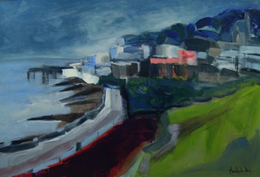 Peinture intitulée "Le Havre" par Hervé Marchelidon, Œuvre d'art originale, Acrylique Monté sur Panneau de bois