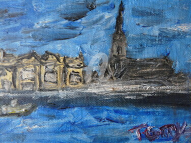 Peinture intitulée "Le litoral" par Tomy, Œuvre d'art originale, Huile