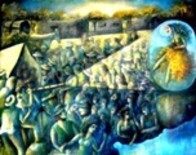 Painting titled "TELESCOPE AND MAGNI…" by Mary Lozano, Original Artwork, Other