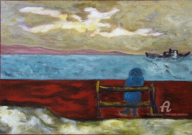 Peinture intitulée "Mélancolie du soir" par Marie-Paule Demarquez, Œuvre d'art originale, Acrylique