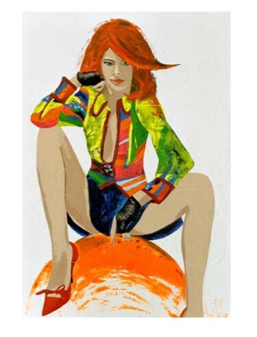 Peinture intitulée "Circus" par Ann'Soco, Œuvre d'art originale, Huile