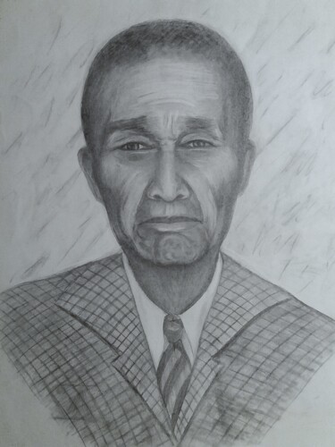 Dessin intitulée "Portrait  d'homme" par Charles Corbin, Œuvre d'art originale, Pointe d'argent