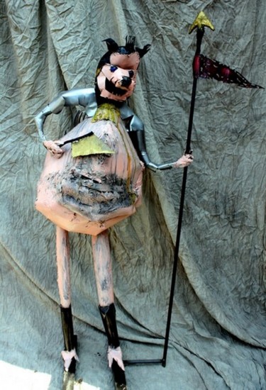 Sculpture intitulée "PORC EPIQUE" par Gillsman, Œuvre d'art originale, Métaux
