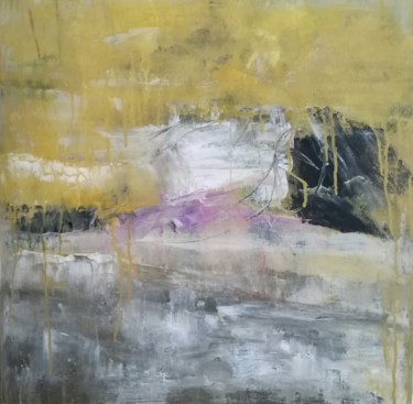 tempête de sable Peinture intitulée "tempête de sable" par Martine Swynghedauw, Œuvre d'art originale, Acrylique