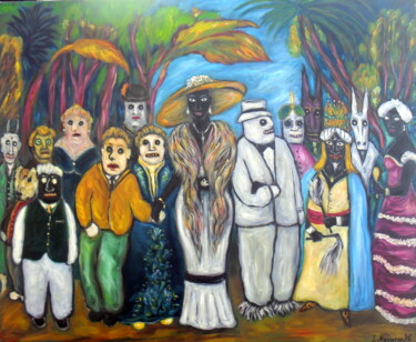 Pintura titulada "Vudu dolls" por Ignacio Navarro, Obra de arte original, Oleo