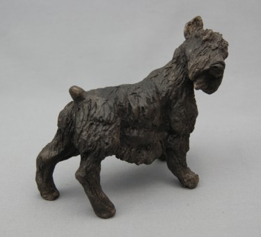 Sculpture intitulée "Schnauser.jpg" par Patricia Grenier, Œuvre d'art originale, Céramique