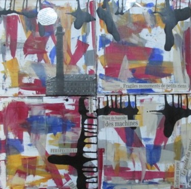 Painting titled "Fragile monument de…" by Bent, Original Artwork, Acrylic