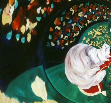 Arte digital titulada "Shirazi. Oil on gla…" por Ignacio Navarro, Obra de arte original, Pintura Digital