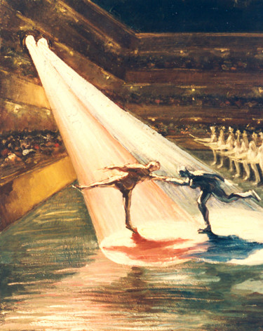 Pintura titulada "BALLETTO - BALLET" por Leonida Beltrame, Obra de arte original, Oleo