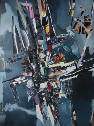 Collages titled "DISTANCE II" by Sonja Brzak, Original Artwork, Acrylic