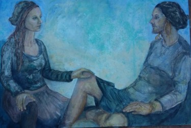 Painting titled "Dreaming of Summer" by Jill Carrott, Original Artwork, Acrylic