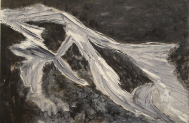Peinture intitulée "Nuit noire" par Marie-Paule Demarquez, Œuvre d'art originale, Acrylique