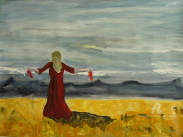 Peinture intitulée "De l'autre côté" par Marie-Paule Demarquez, Œuvre d'art originale, Acrylique