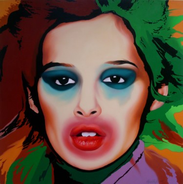 Pittura intitolato "MODELLA" da Ranieri Wanderlingh, Opera d'arte originale, Olio