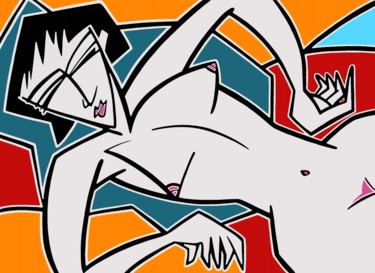 Pittura intitolato "NUDO BIANCO" da Ranieri Wanderlingh, Opera d'arte originale, Acrilico Montato su Telaio per barella in l…