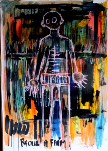 Peinture intitulée "Raoul. 19 03 2015.j…" par Delphine Mabed, Œuvre d'art originale