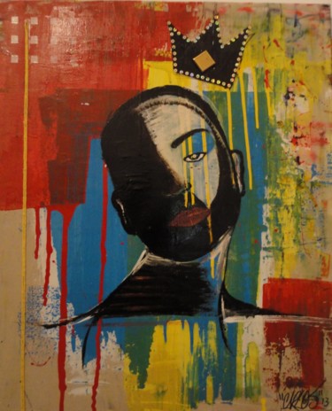 Pintura intitulada "escorrendo rei ou r…" por Carlos Guilherme Lima, Obras de arte originais, Acrílico