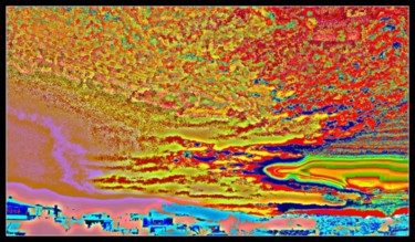 Digital Arts με τίτλο "Sous des cieux imbé…" από Mysane, Αυθεντικά έργα τέχνης, Ψηφιακή ζωγραφική