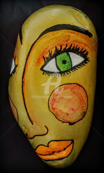 Peinture intitulée "POMMETTE" par Artamelis, Œuvre d'art originale, Acrylique