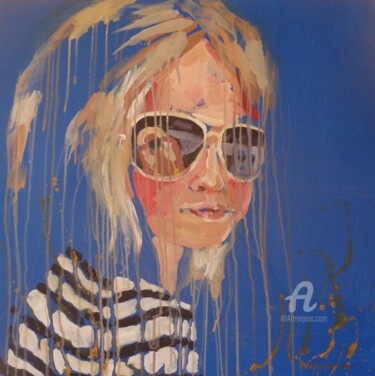 Painting titled "verushka "cap ferre…" by Léna Tereshonok, Original Artwork, Acrylic