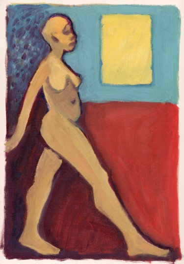 Peinture intitulée "majestueuse.jpg" par Delphine Mabed, Œuvre d'art originale, Acrylique