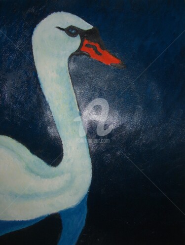 Peinture intitulée "Série Les Cygnes 1" par Clémence C., Œuvre d'art originale