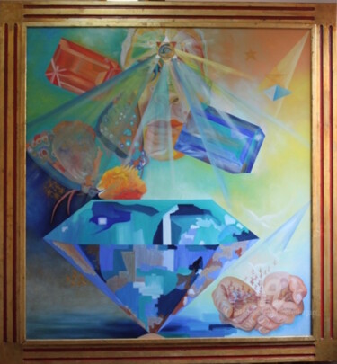 Pintura intitulada "BRILHANTE" por Emanuel Aguiar, Obras de arte originais, Óleo