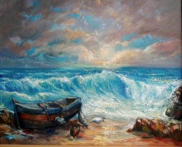 Peinture intitulée "Les rochers Cannes…" par Noli, Œuvre d'art originale