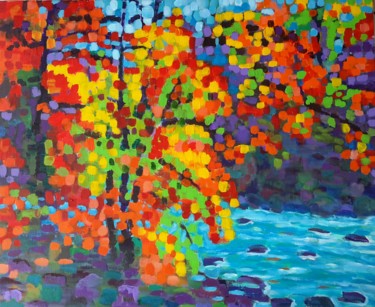SUGGESTION CANADIENNE (16) Peinture intitulée "SUGGESTION CANADIEN…" par Mizem, Œuvre d'art originale, Acrylique
