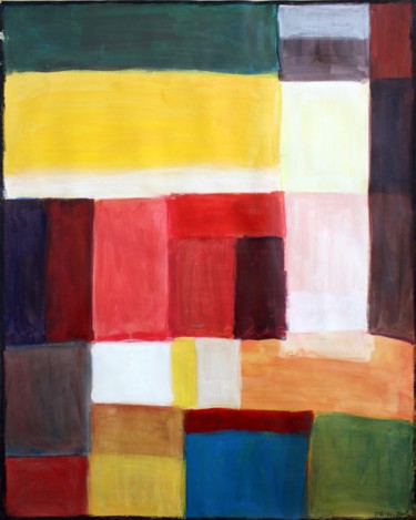 Peinture intitulée "Abstraction porte r…" par Delphine Mabed, Œuvre d'art originale, Acrylique