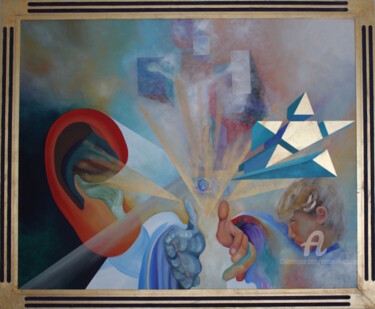 Pintura intitulada "CHAMAMENTO" por Emanuel Aguiar, Obras de arte originais, Óleo