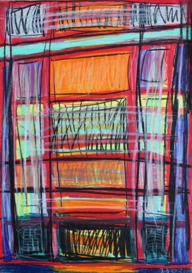 Dessin intitulée "Architecture N°4.jpg" par Delphine Mabed, Œuvre d'art originale