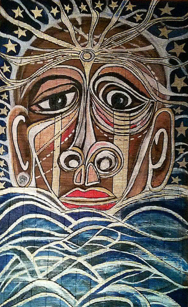 Peinture intitulée ""Le rêve européen"" par Kasia Zaro, Œuvre d'art originale, Acrylique