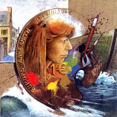 "portrait d'anne Smi…" başlıklı Tablo Jean-Noël Riou tarafından, Orijinal sanat