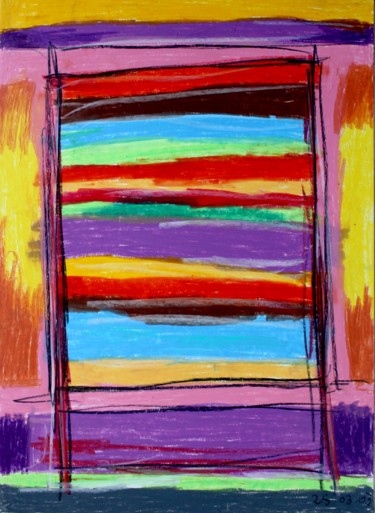 Dessin intitulée "Architecture 7 / fe…" par Delphine Mabed, Œuvre d'art originale