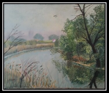 「reeds」というタイトルの絵画 Branislav Gibarovによって, オリジナルのアートワーク, オイル
