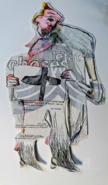 Dessin intitulée ""L'état-des-choses"…" par Lou Le Cabellec, Œuvre d'art originale
