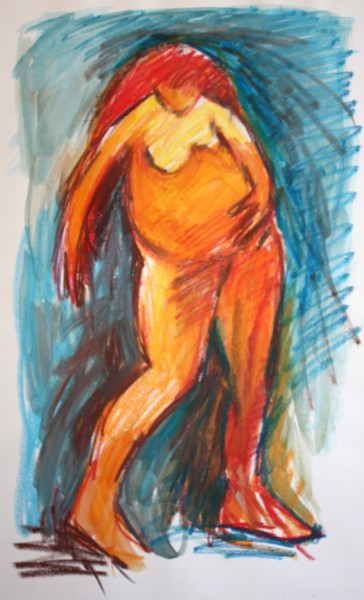Peinture intitulée "voluptueuse-1.jpg" par Delphine Mabed, Œuvre d'art originale