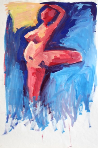 la danse -2.jpg Peinture intitulée "la danse -2.jpg" par Delphine Mabed, Œuvre d'art originale, Gouache