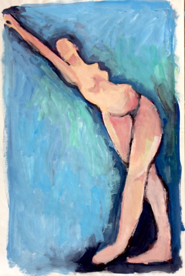 la danse-4.jpg Peinture intitulée "la danse-4.jpg" par Delphine Mabed, Œuvre d'art originale, Gouache