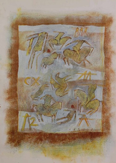 Pintura intitulada "MARBL(1931) - Techn…" por Léo Massard, Obras de arte originais