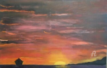 Peinture intitulée "La mort s'en est al…" par Sapiacelli, Œuvre d'art originale, Huile