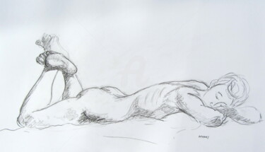 Dessin intitulée "croquis Solenn (2)…" par Anne-Marie Mary, Œuvre d'art originale