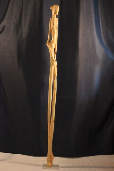 Sculpture intitulée "Nonchalance" par Max Bernard, Œuvre d'art originale, Bois