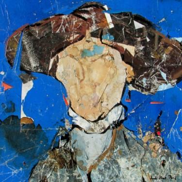 Painting titled ""Dona con il blue"…" by Jordi Prat Pons, Original Artwork