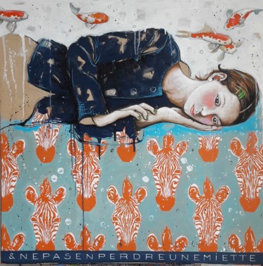 Peinture intitulée "& ne pas en perdre…" par Catherine Cornec, Œuvre d'art originale, Huile